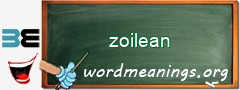 WordMeaning blackboard for zoilean